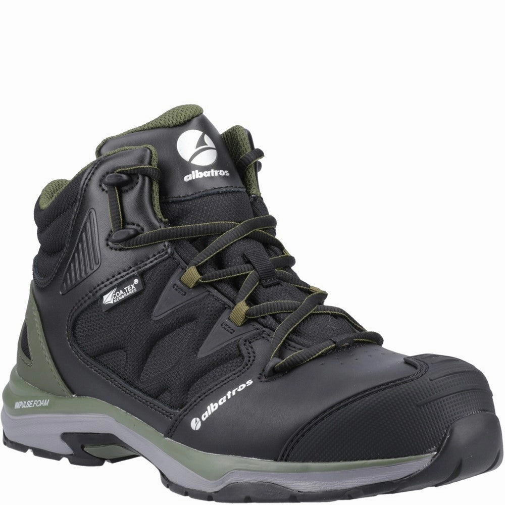 Albatros Ultratrail Olive Ctx Mid Safety Boot Unisex Easy On/Off