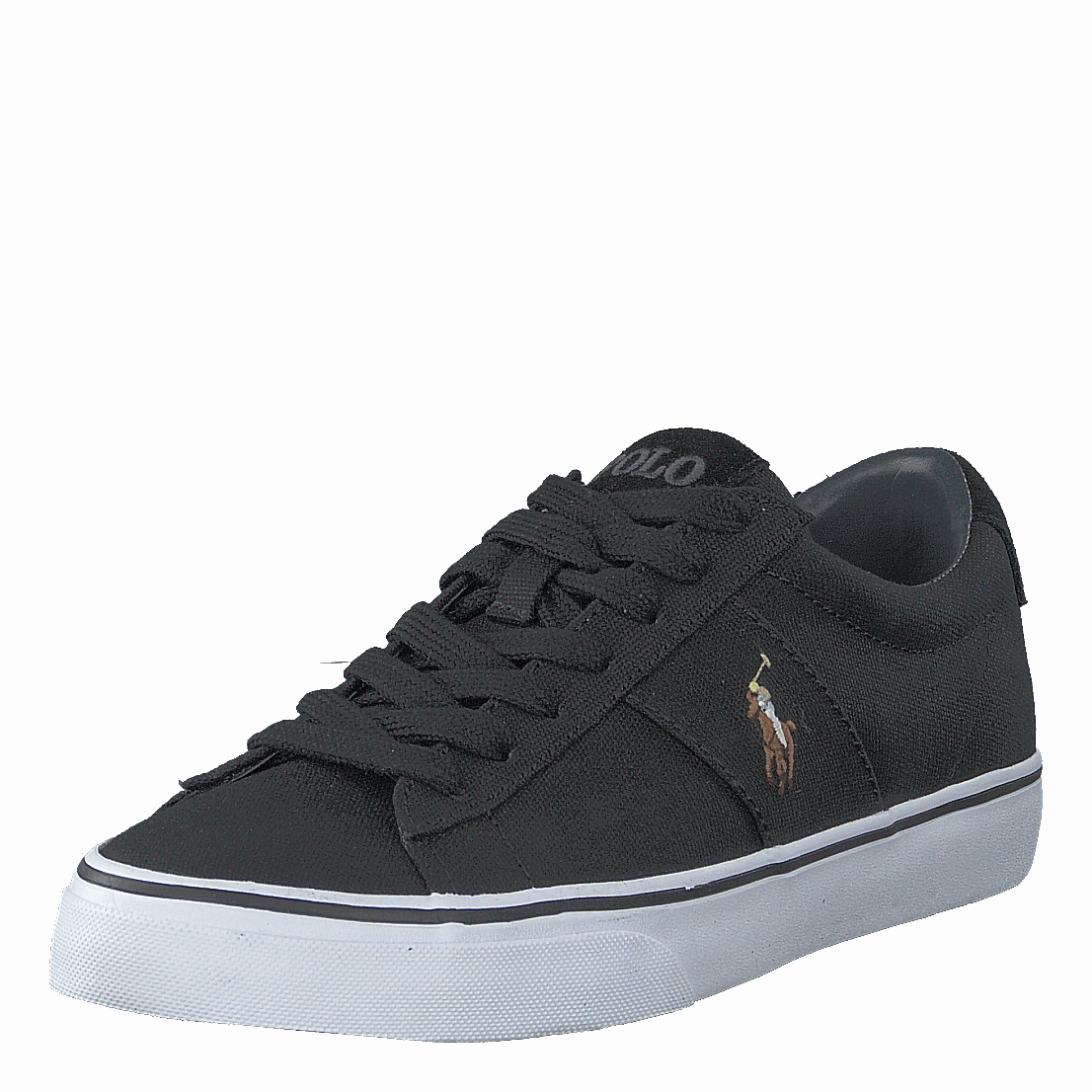 Sayer Canvas Sneaker Black Rugged Sole