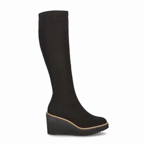 Mascar?? | Women'S Boots | Vera Elastic Scotch Boot | Black Minimalist Rugged Sole