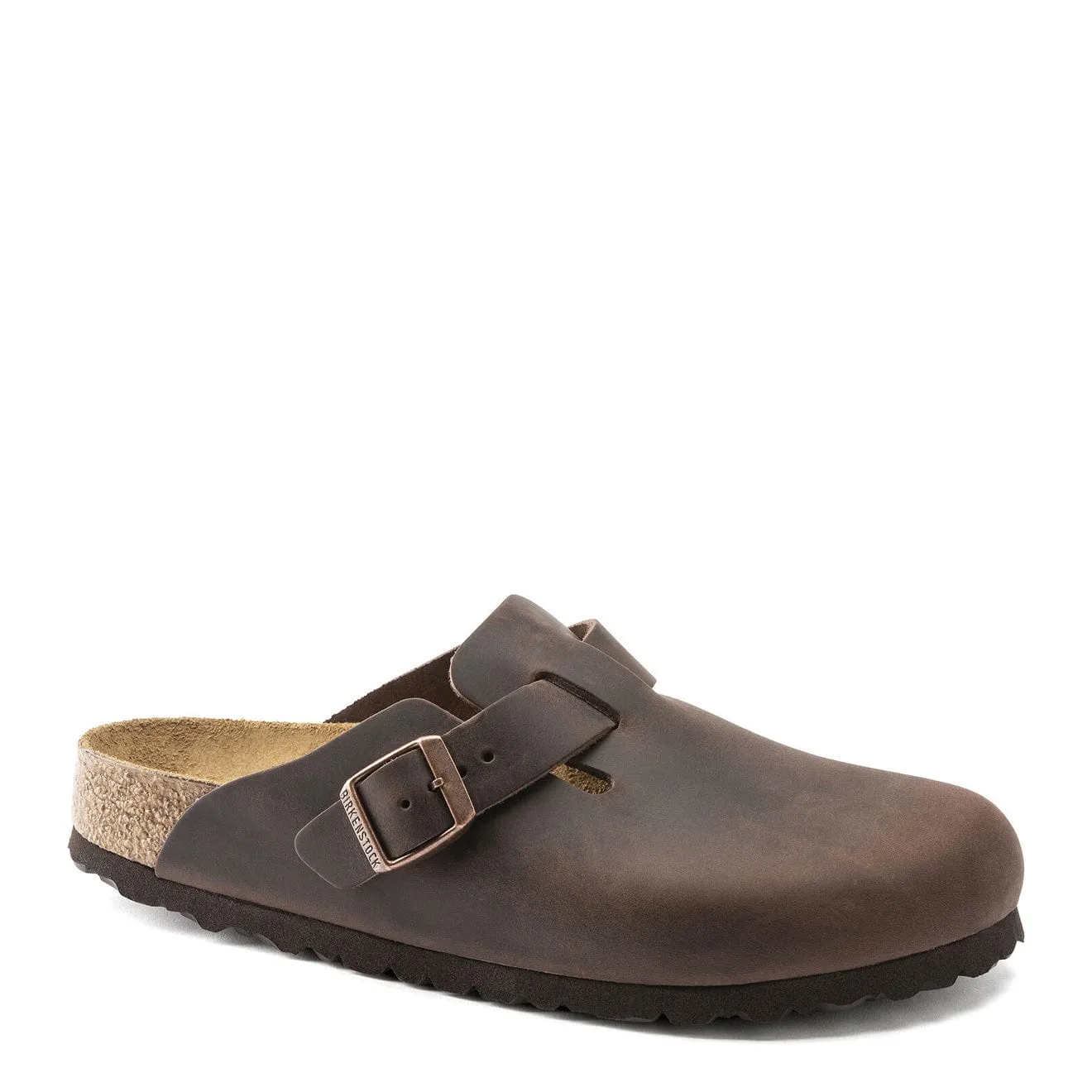Grippy Soles Birkenstock Boston Nu Reg Sandal Oiled Habana