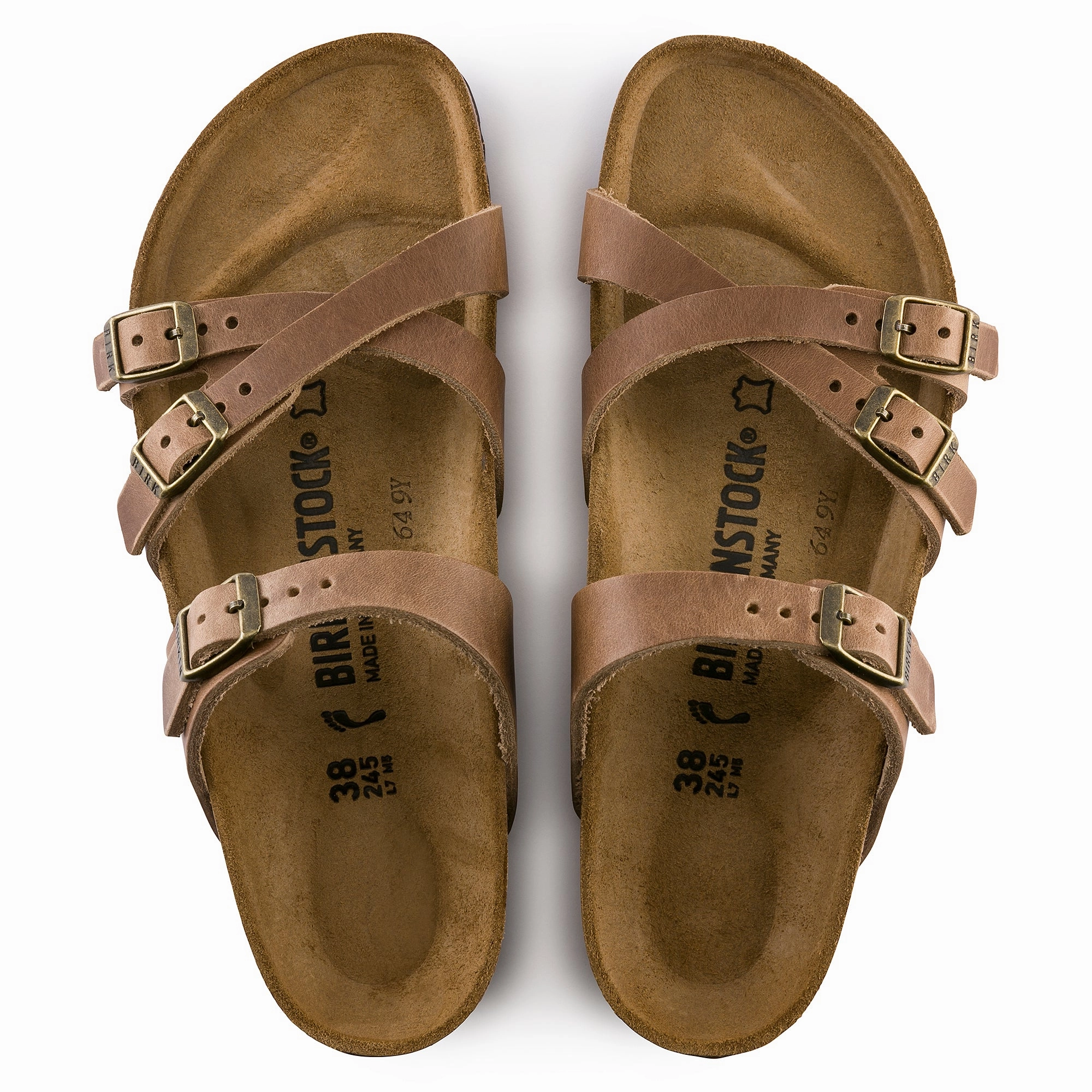 Memory Foam Sporty Style Birkenstock Franca Oiled Leather Regular/Wide