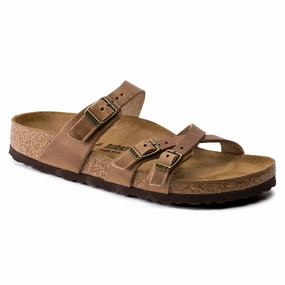 Memory Foam Ergonomic Birkenstock Franca Oiled Leather Regular/Wide