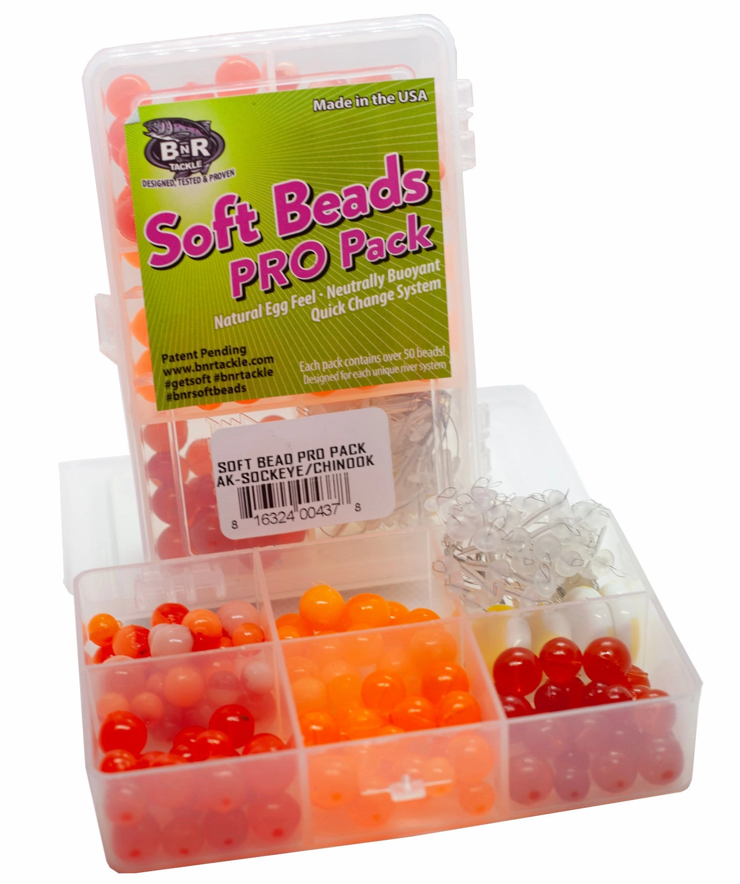 BnR Tackle Soft Bead Alaska Sockeye/Chinook Pro Pack