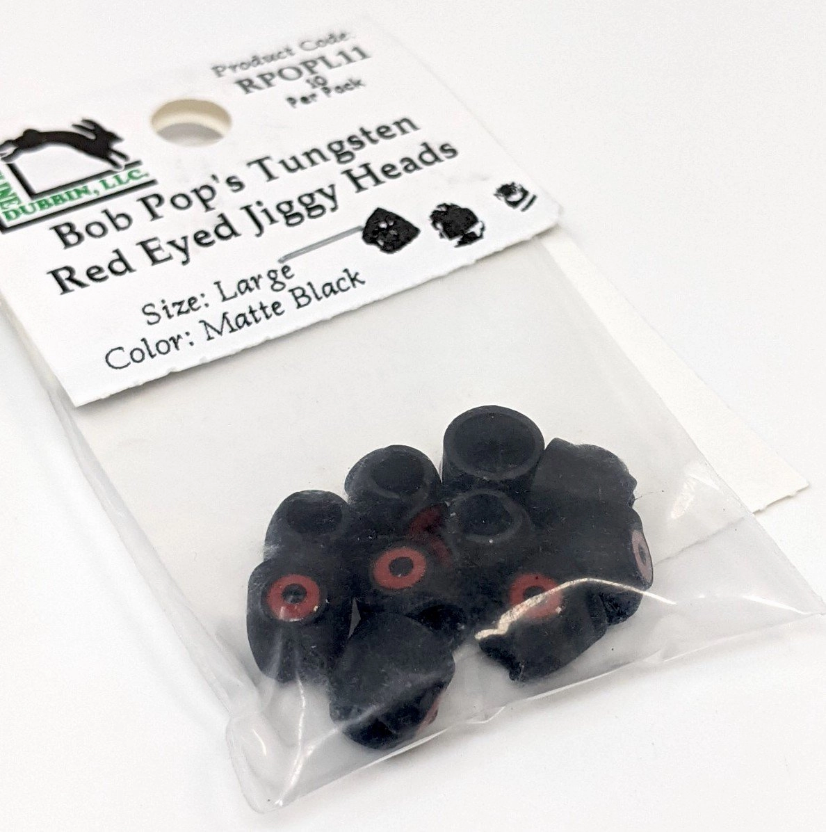 Bob Pop's Tungsten Red Eyed Jiggy Heads