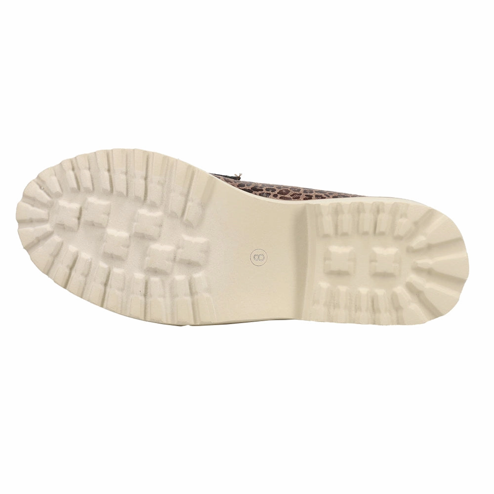 Rugged Boost Leopard Print Lug Sole Loafers