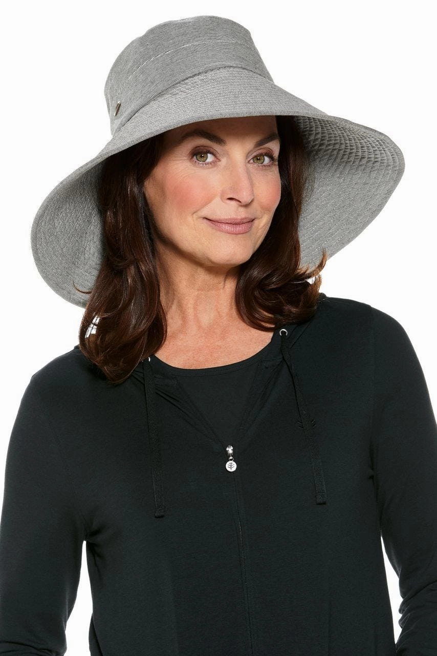 Brittany Beach Hat | Black/White