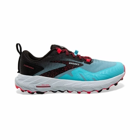 Streetwear Footwear Walking Shoes Brooks Cascadia 17 | Bluefish / Black / Diva Pink | Womens