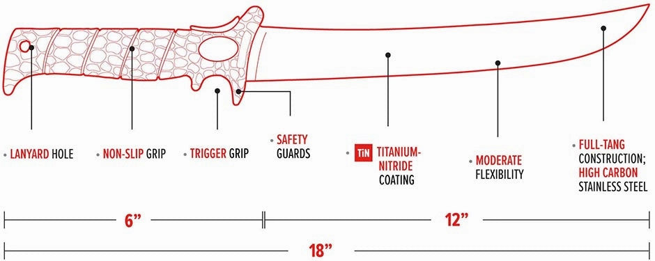 Bubba Flex Fillet Knife - 12 Inch
