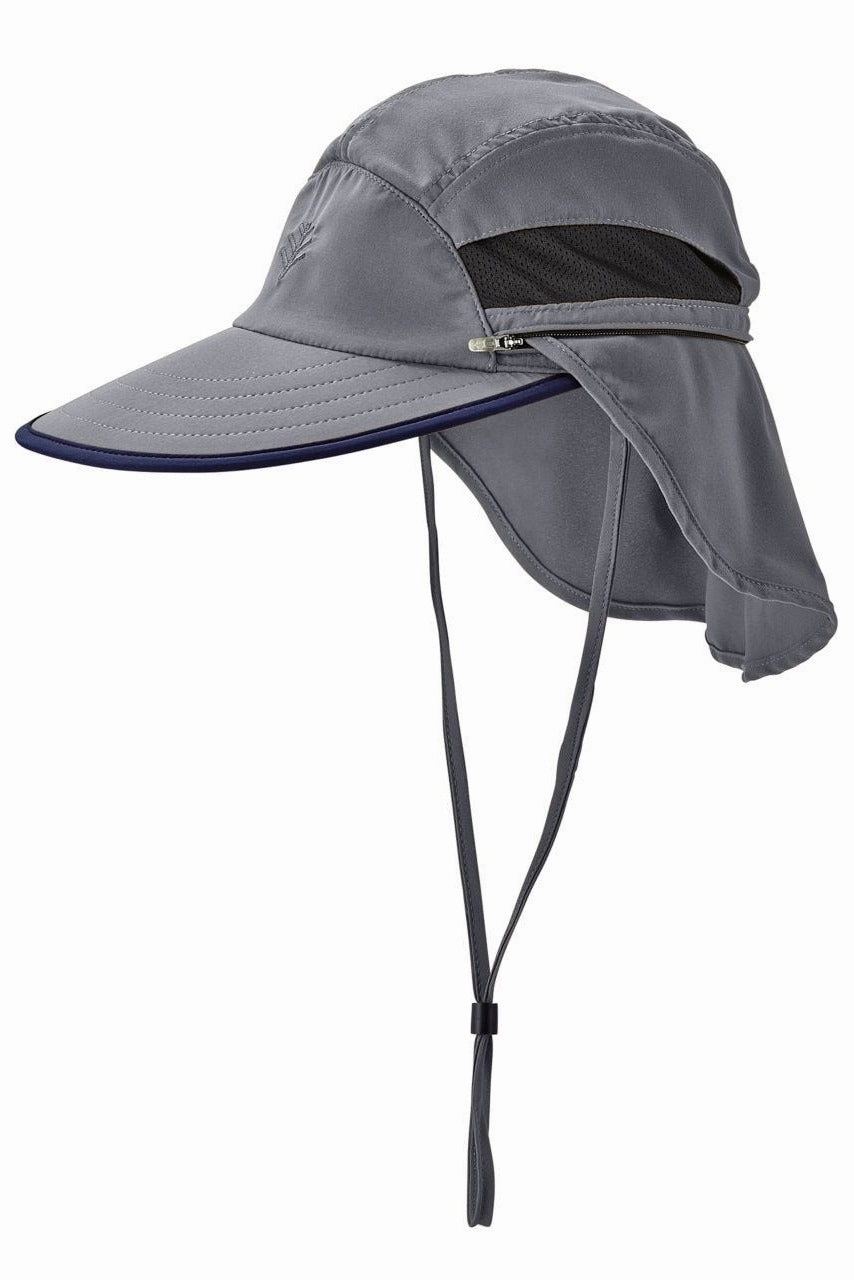 Caleb Convertible Fishing Cap | Carbon/Black