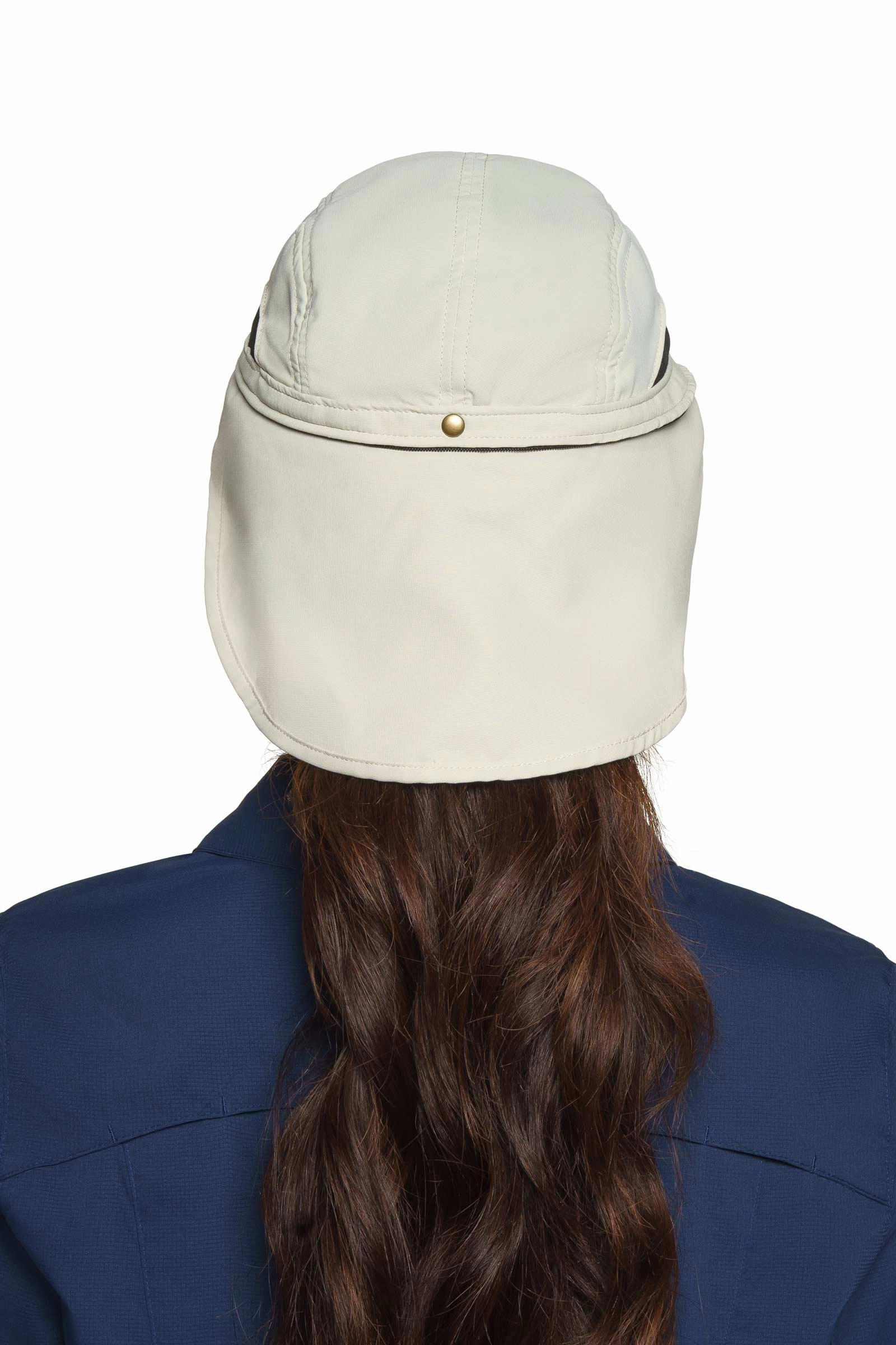 Caleb Convertible Fishing Cap | Stone/Navy