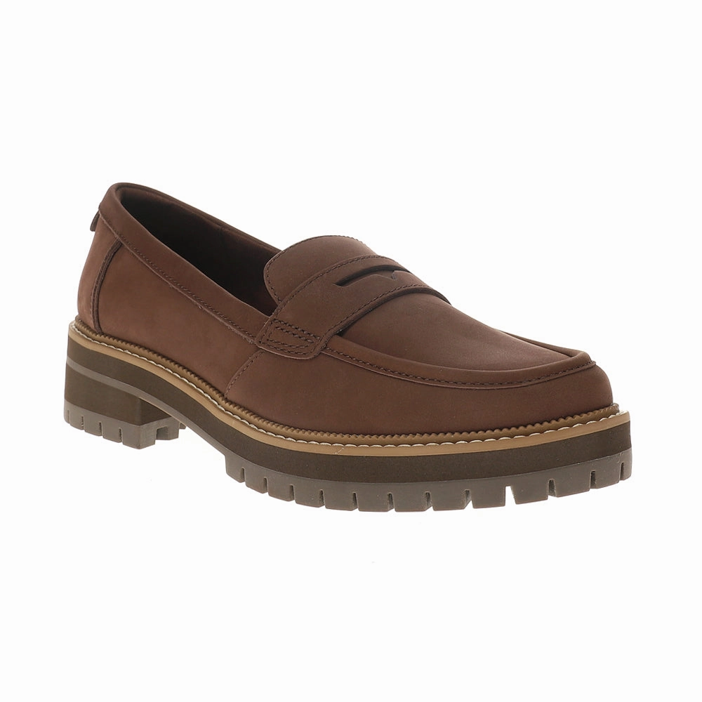 Cara Lug Sole Slip On Loafers Travel Footwear Supportive Shoes