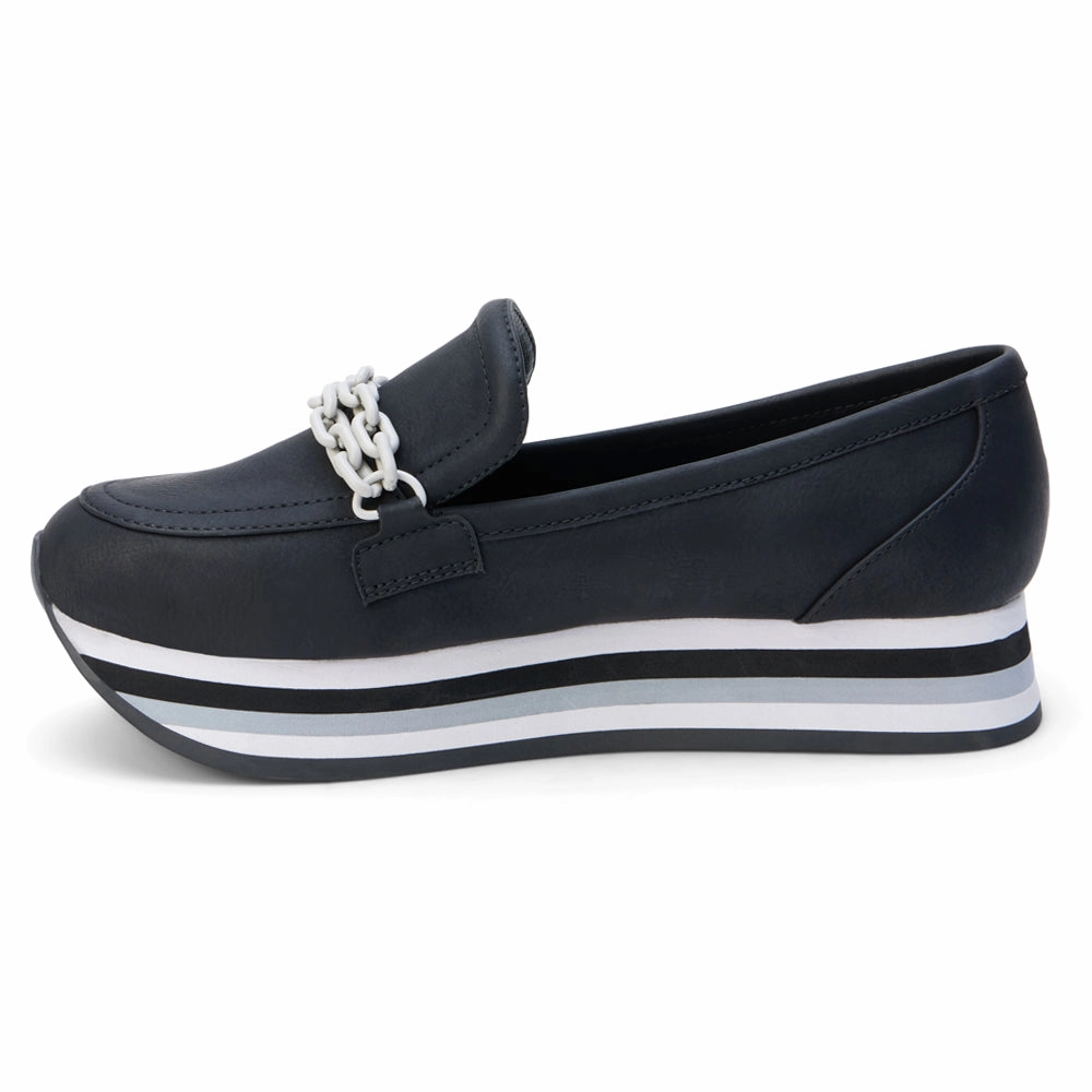 Carleen Platform Loafers Comfort Heel Minimalist Shoes