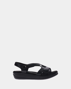 Casey Black Flat Feet Shoes
