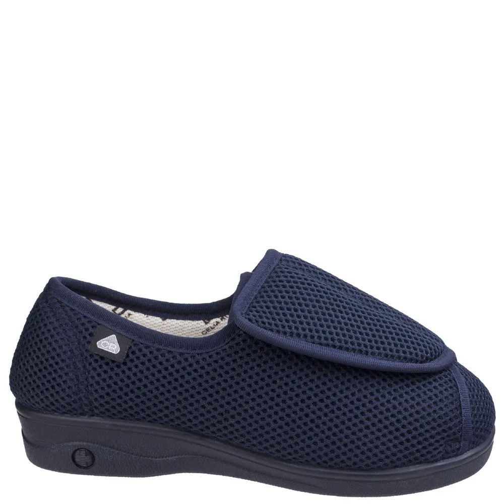 Celia Ruiz 300 Touch Fastening Slipper Wide Fit Comfort Sole Cushioned