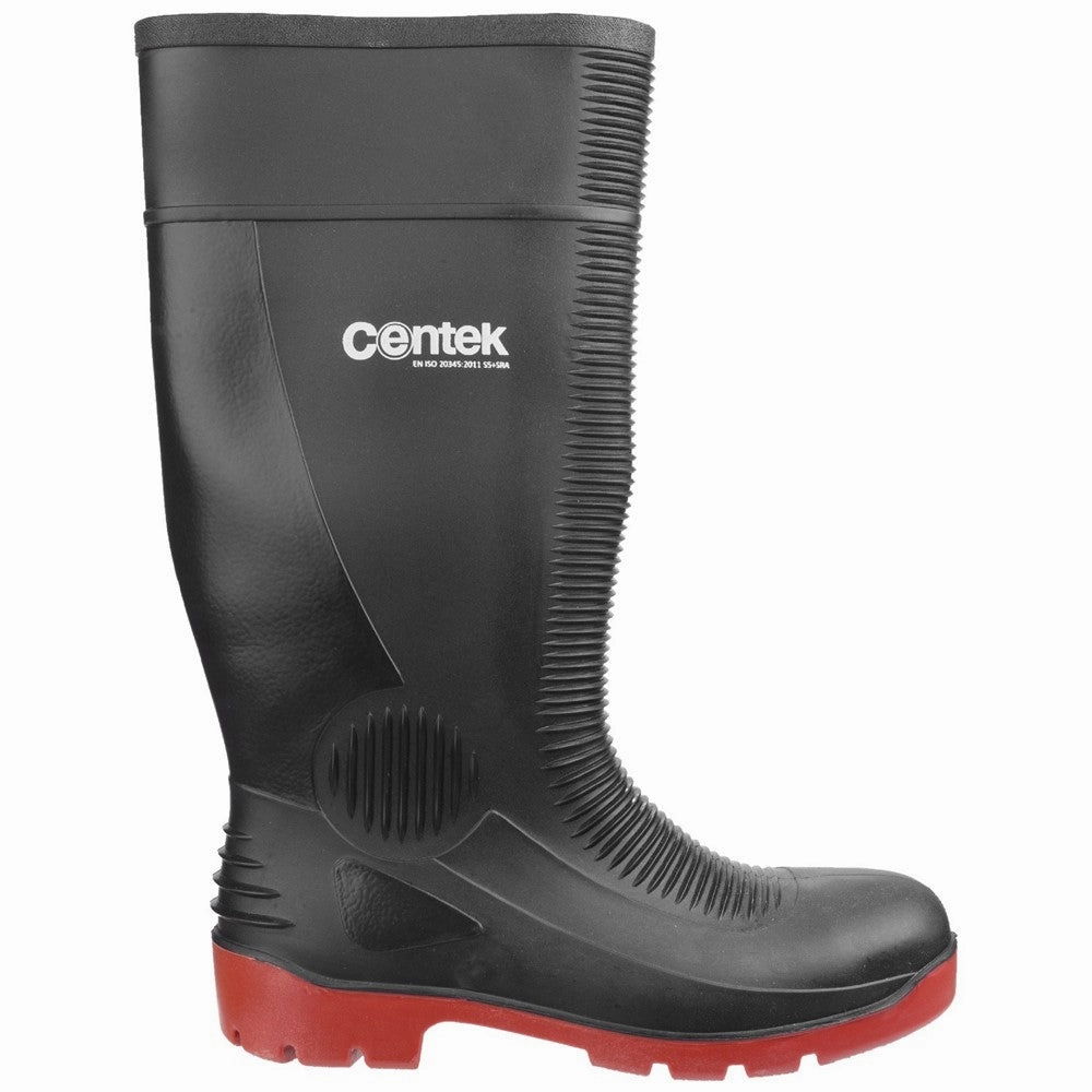 Centek Fs338 Compactor Waterproof Safety Wellington Easy On/Off Standing Shoes