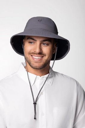 Chase Featherweight Bucket Hat | Carbon/Black
