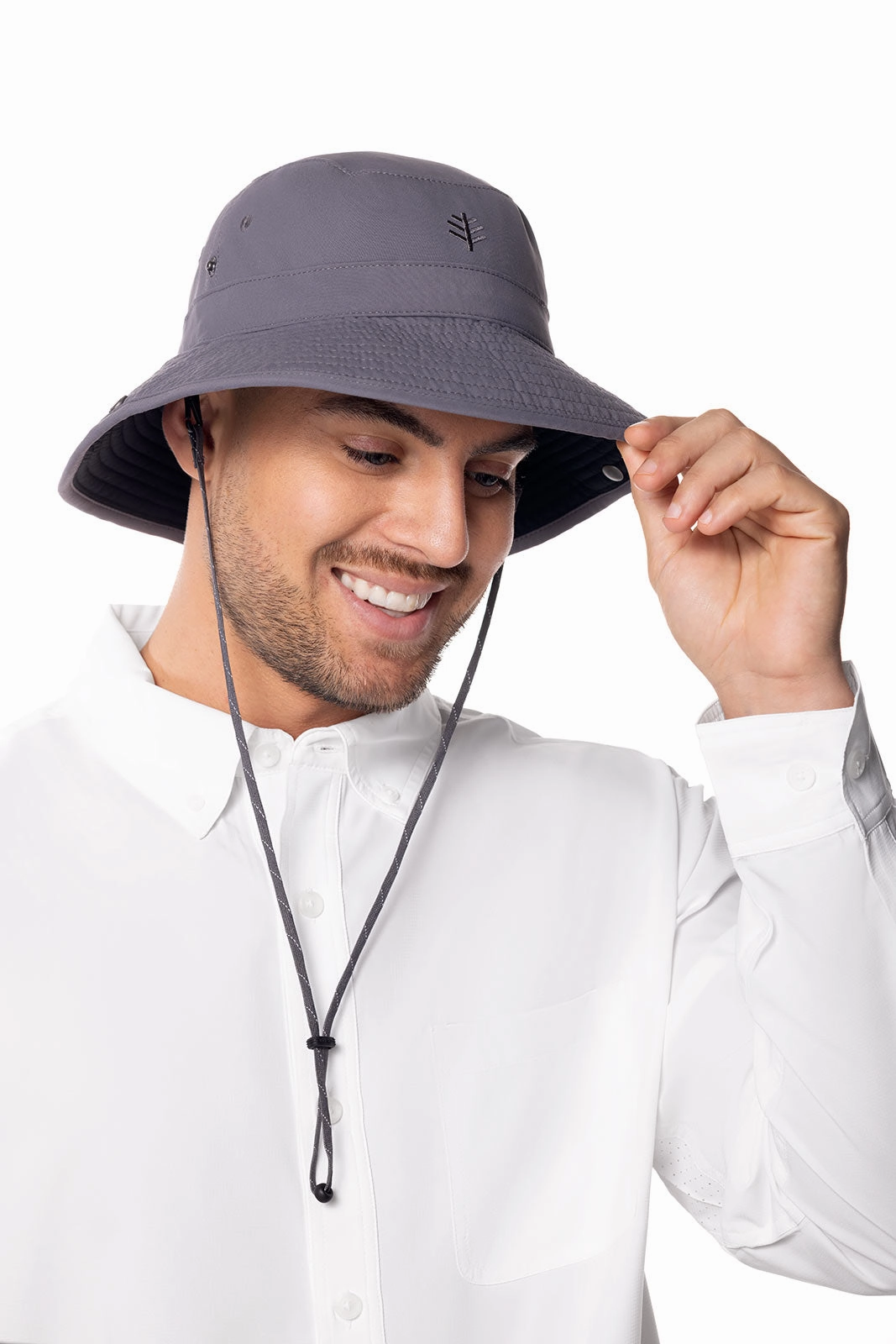 Chase Featherweight Bucket Hat | Carbon/Black
