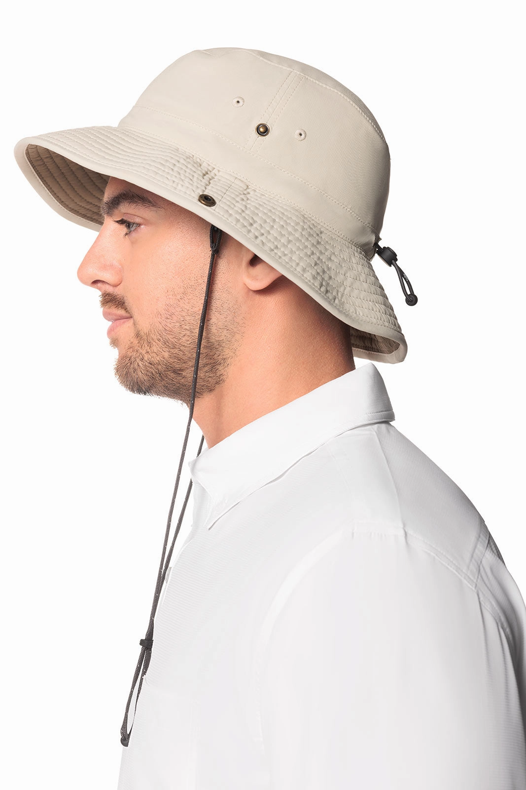 Chase Featherweight Bucket Hat | Stone/Khaki