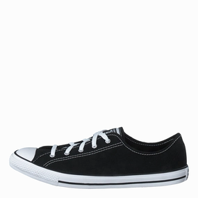 Chuck Taylor All Star Dainty Black Easy On/Off Leather Shoes