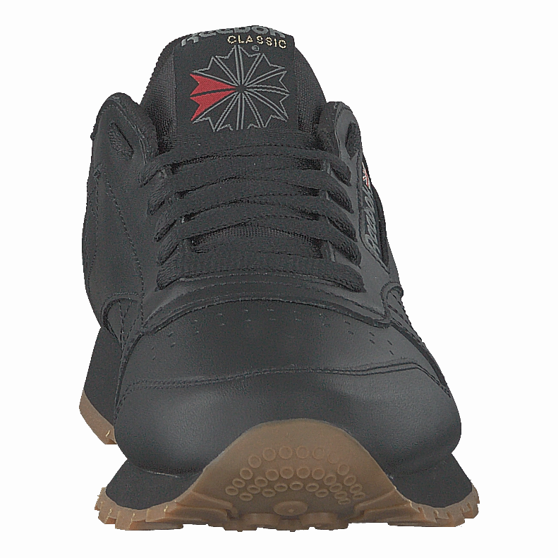 Grippy Soles Non Slip Cl Lthr Black/Gum