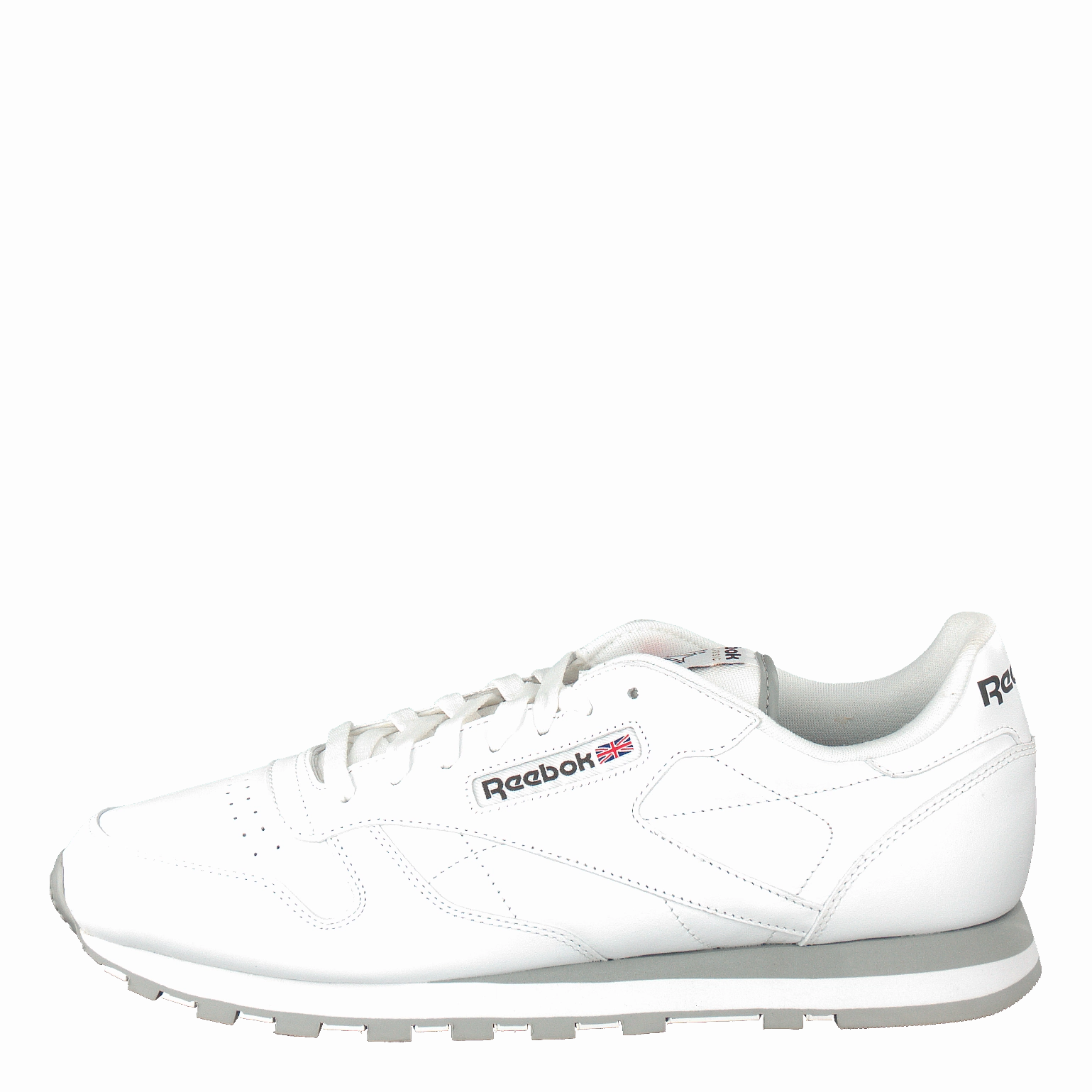 Cl Lthr White/Lt. Grey Slip On Shoes