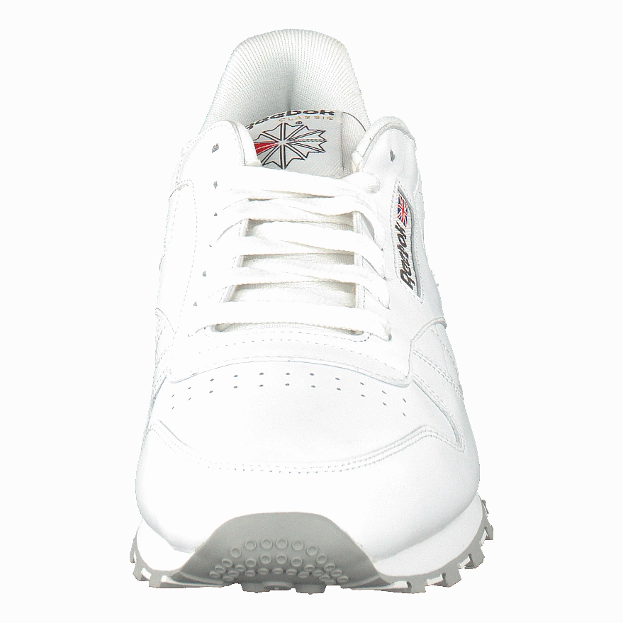 Cl Lthr White/Lt. Grey All Day Support Comfort Shoes