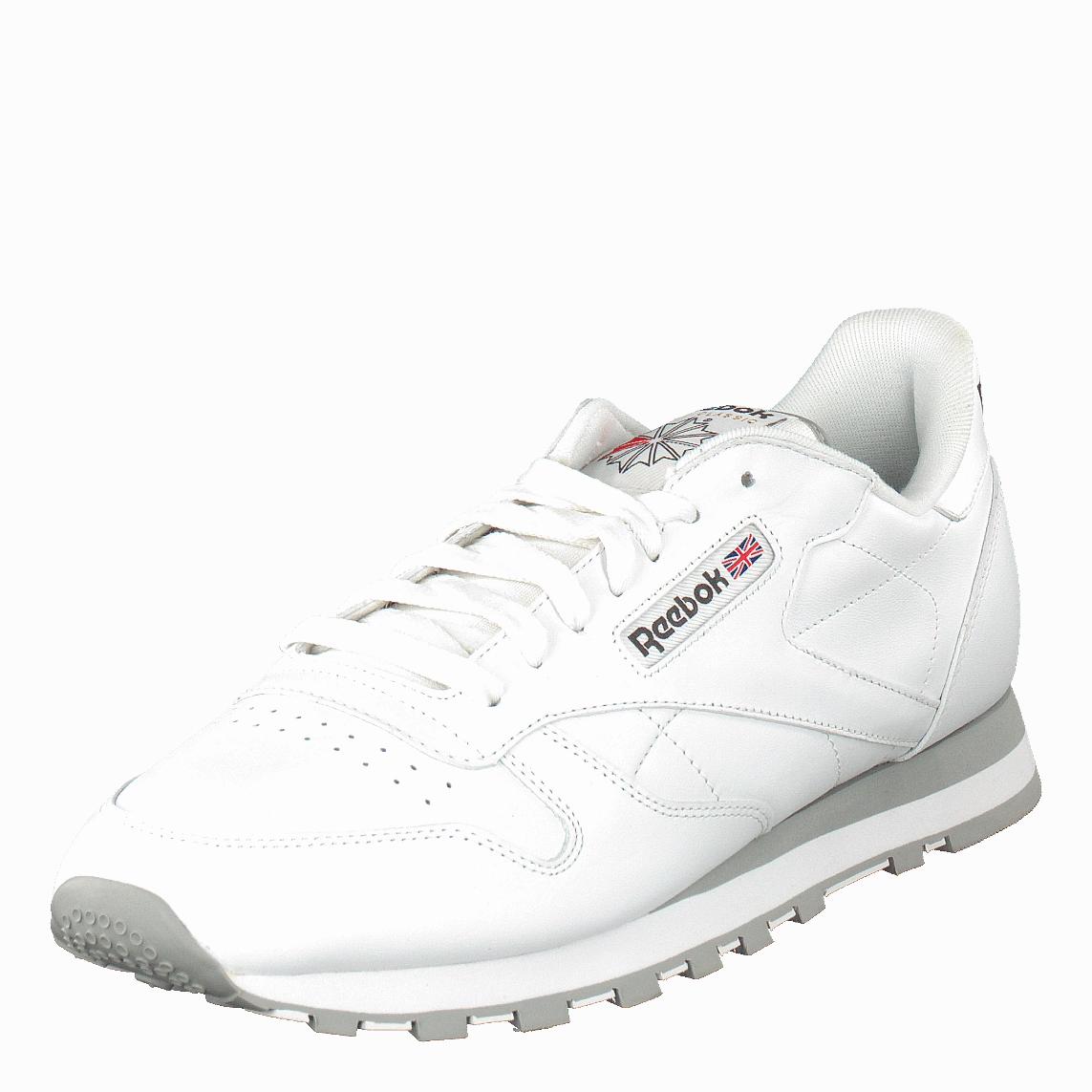 Cl Lthr White/Lt. Grey Casual Footwear