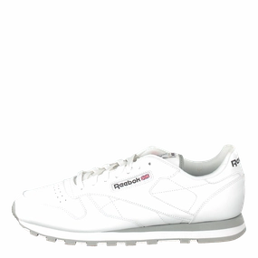 Cl Lthr White/Lt. Grey Slip On Shoes