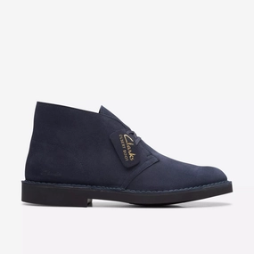 Clarks | Boots | Men | Desert Boot Evo Navy Suede | Blue Casual Footwear