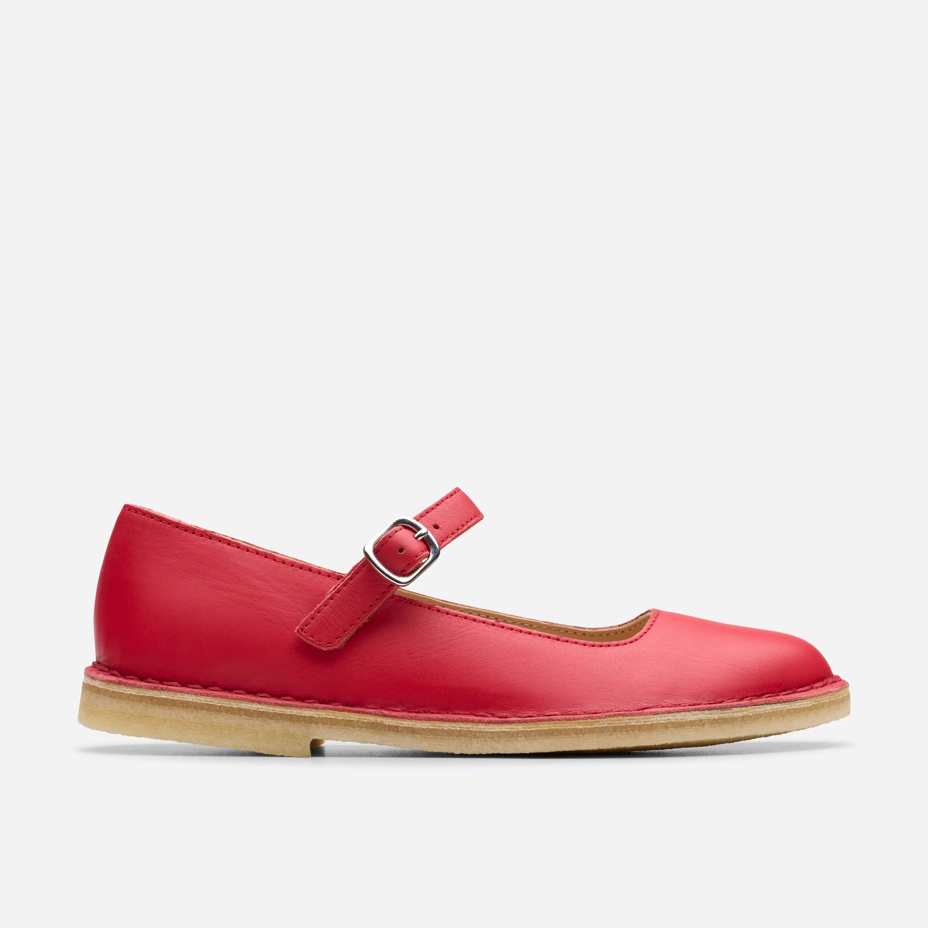 Clarks | Casual Shoes | Women | Desert Jane Red Leather Odor Control