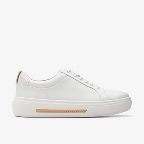 Casual Comfort Cloud Comfort Clarks | Casual Shoes | Women | Hollyhock Walk Off White Leather