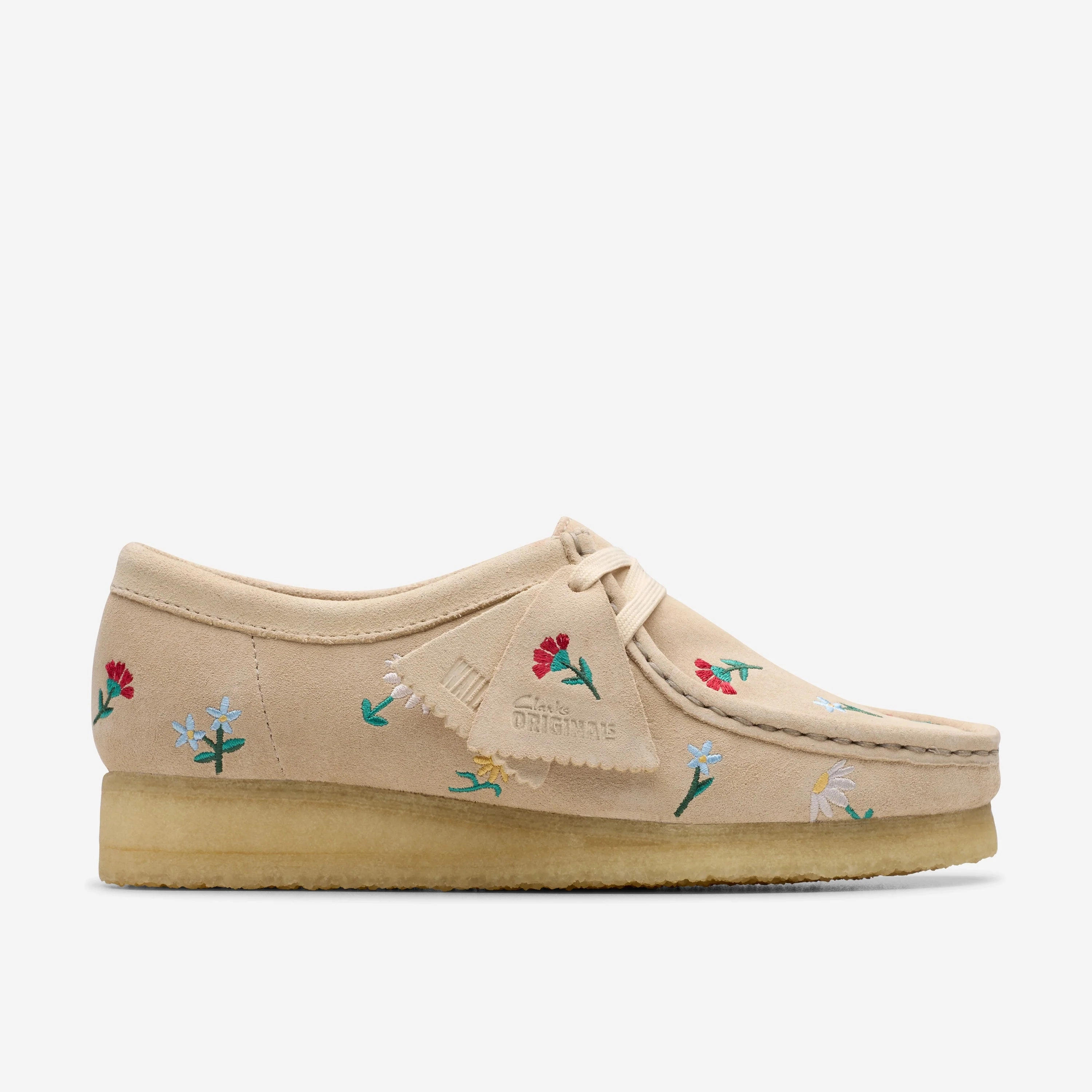 Clarks | Casual Shoes | Women | Wallabee Taupe Emb Daylong Comfort