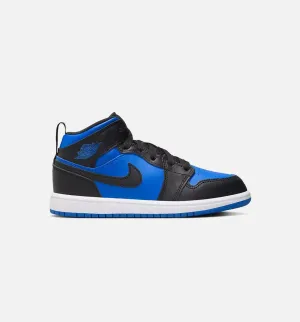 Air Jordan 1 Mid Royal Blue Infant Toddler Shoe - Black/White/Royal Blue Fashion Sneakers