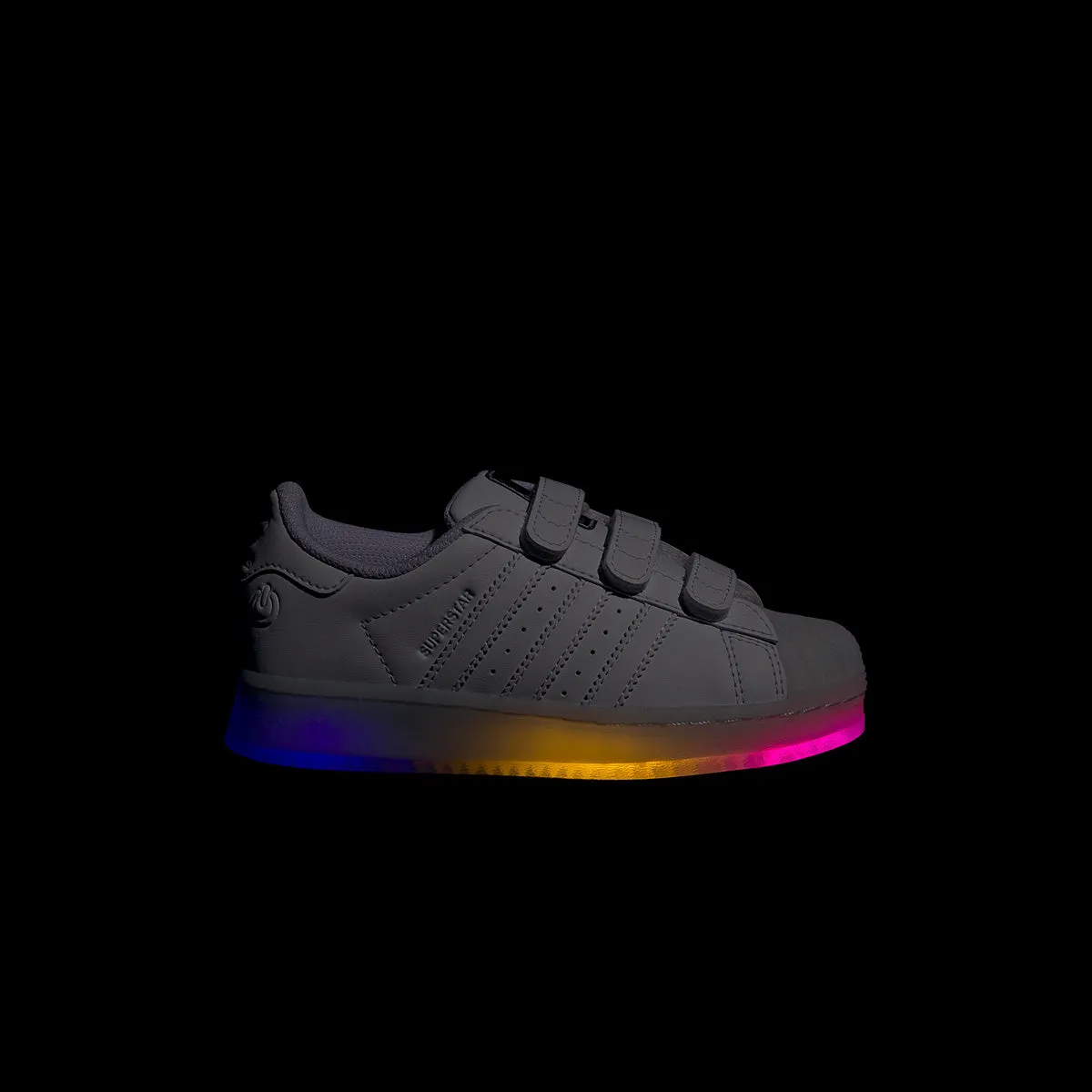 Kids Superstar Led Lights 'White' Grippy Traction
