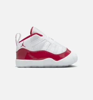 Air Jordan 11 Retro Cherry Crib Lifestyle Shoe - Red/White Breathable Mesh