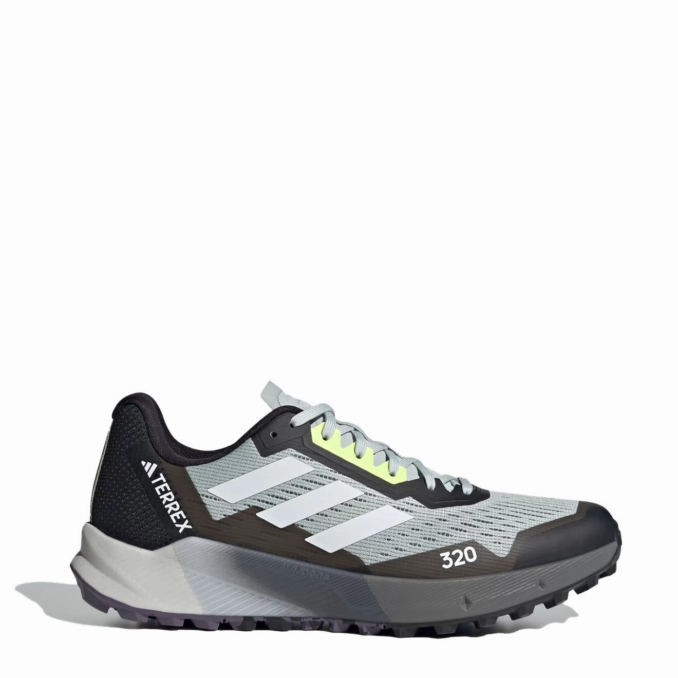 Adidas Terrex Agravic Flow 2.0 Trail Running Shoes Wonder Silver / Crystal White / Lucid Lemon Essential Footwear Comfort Technology
