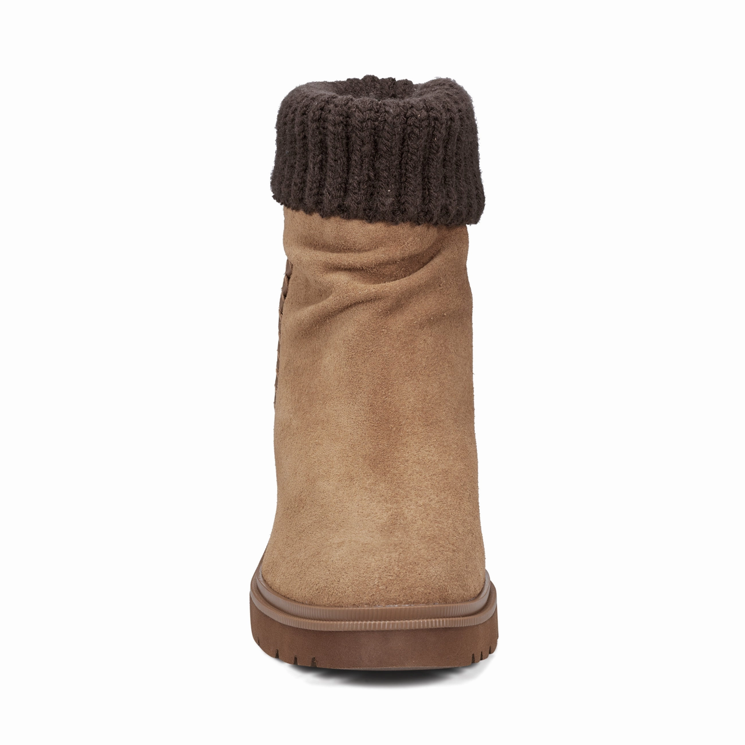 Gresa Waterproof Block Heel Round Toe Casual Booties Casual Comfort