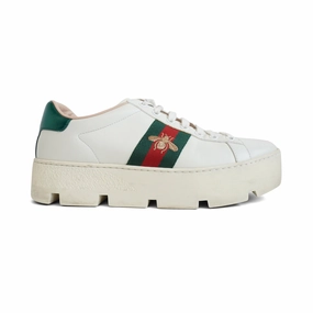 Gucci 'Ace' Platform Sneakers - Women'S 37.5 Arch Support Quick Dry