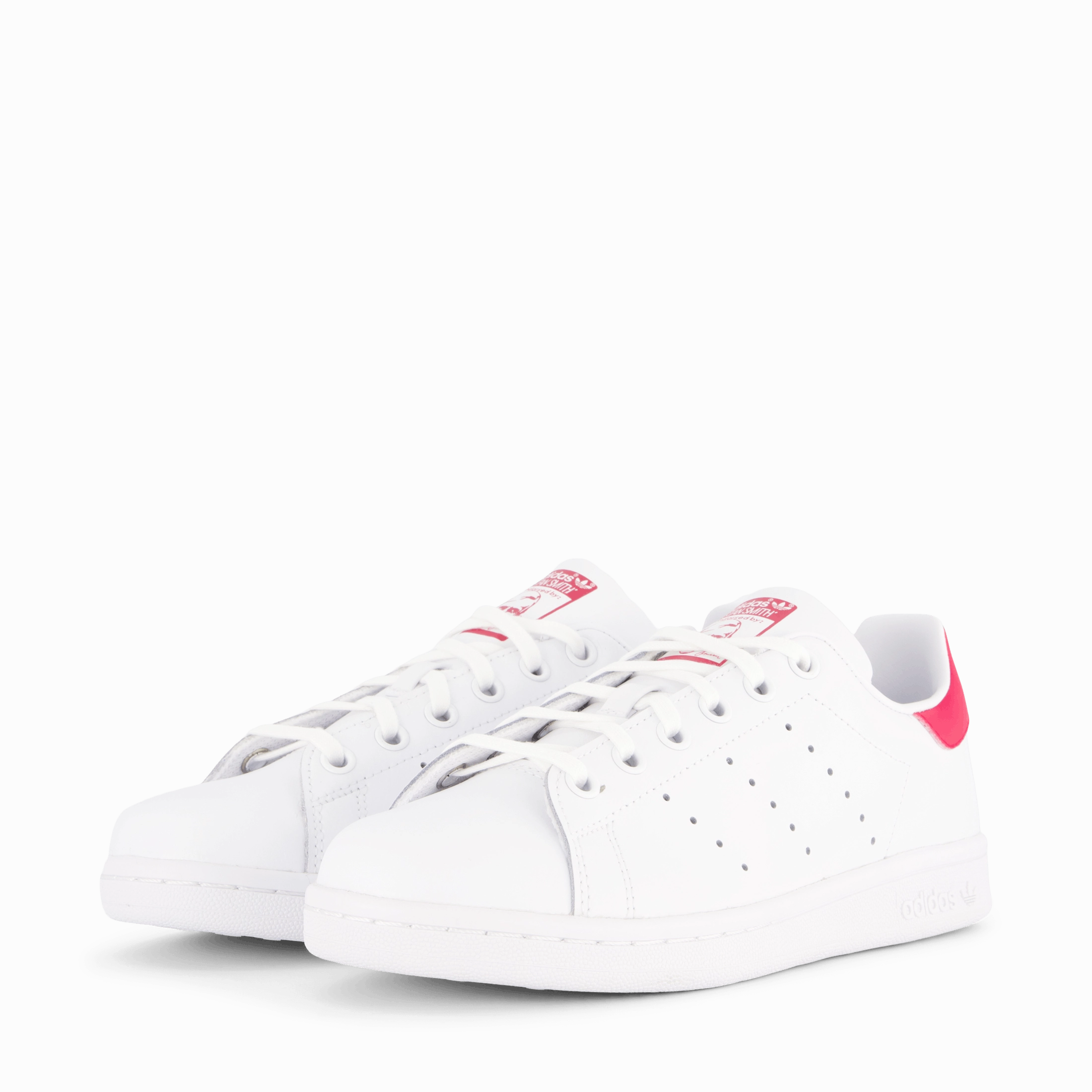 Stan Smith J Ftwr White/Bold Pink Comfort Sole