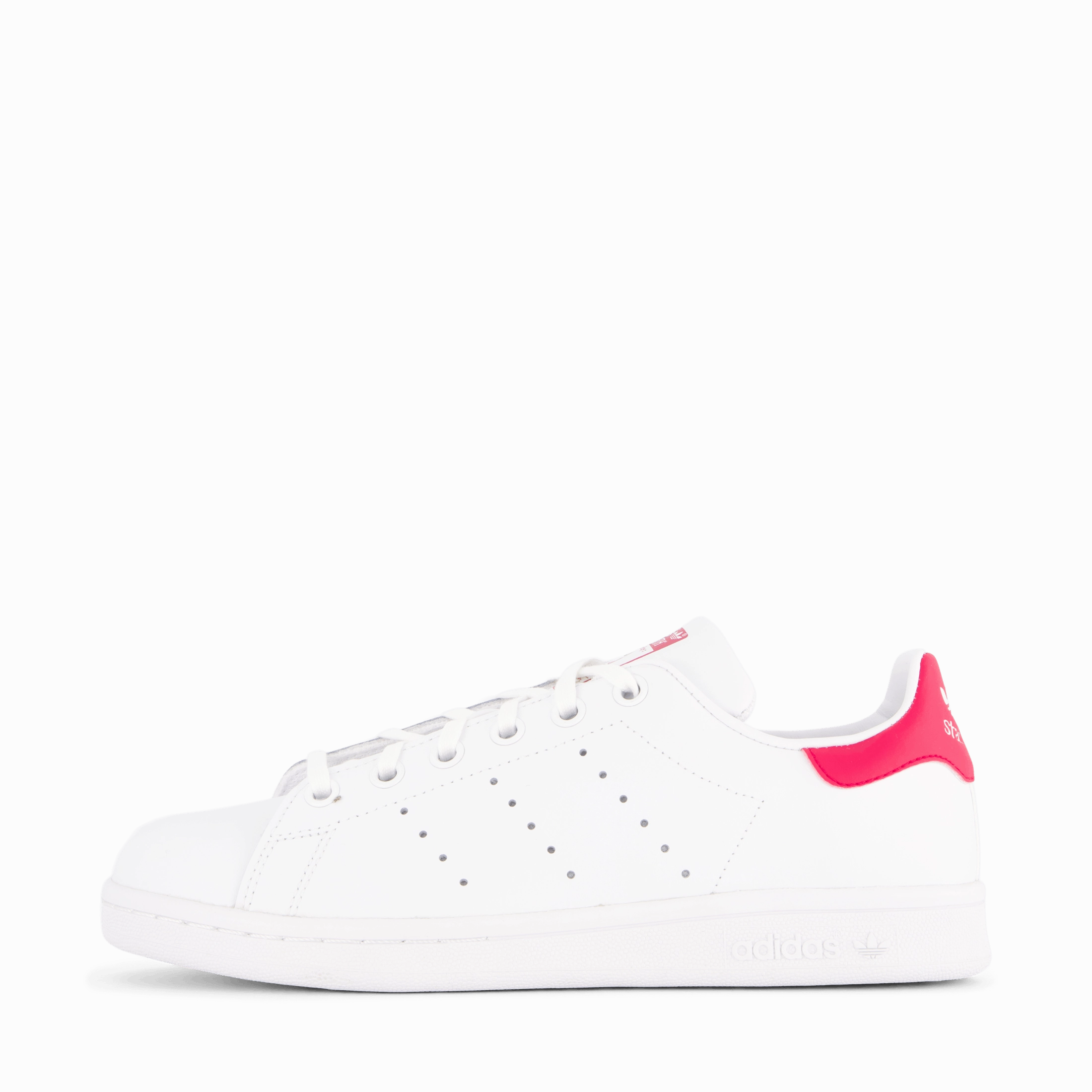 Stan Smith J Ftwr White/Bold Pink Non Slip Lightweight Shoes