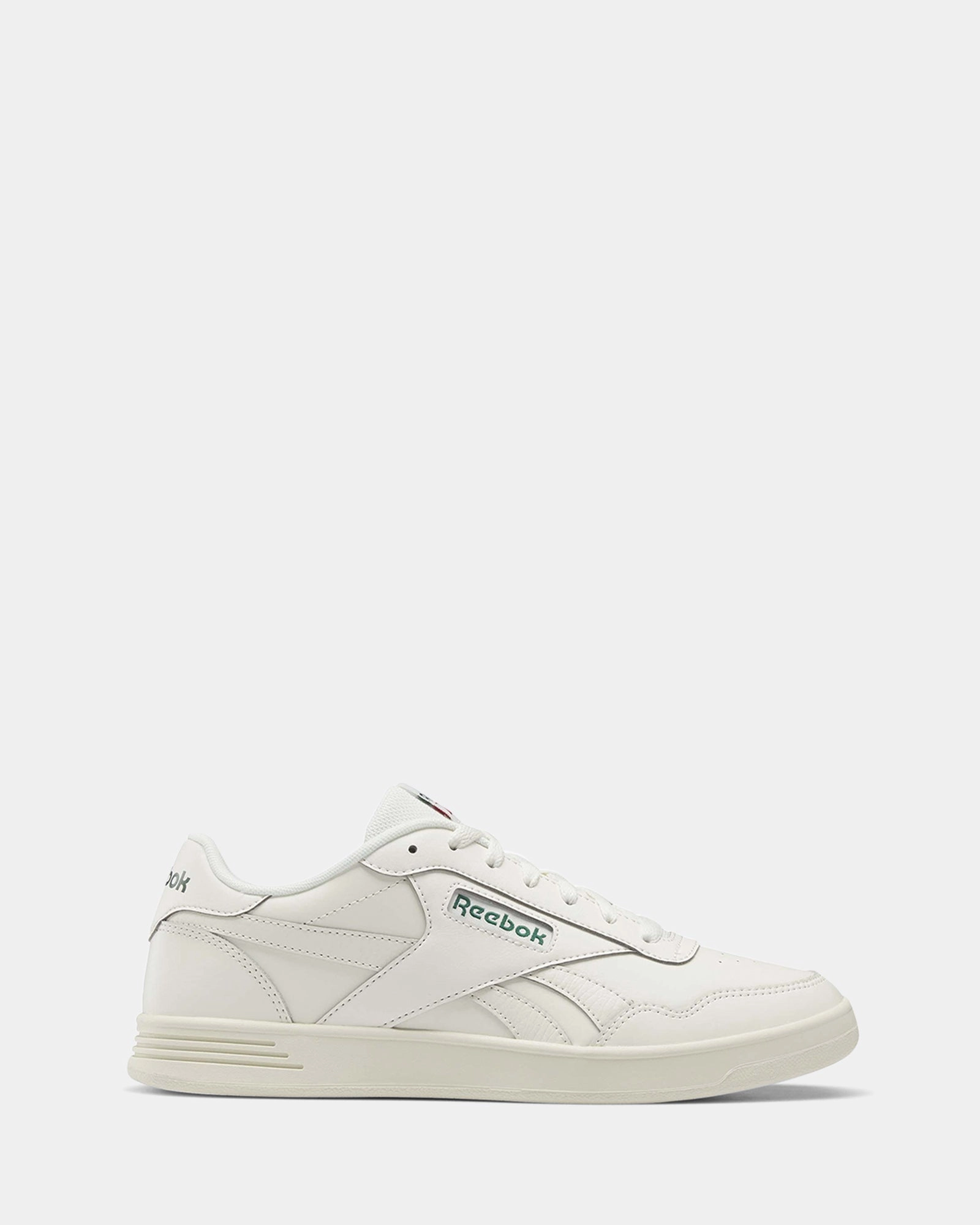 Reebok Court Advance Chalk/Dark Green/Flash Red Casual Comfort Statement Footwear