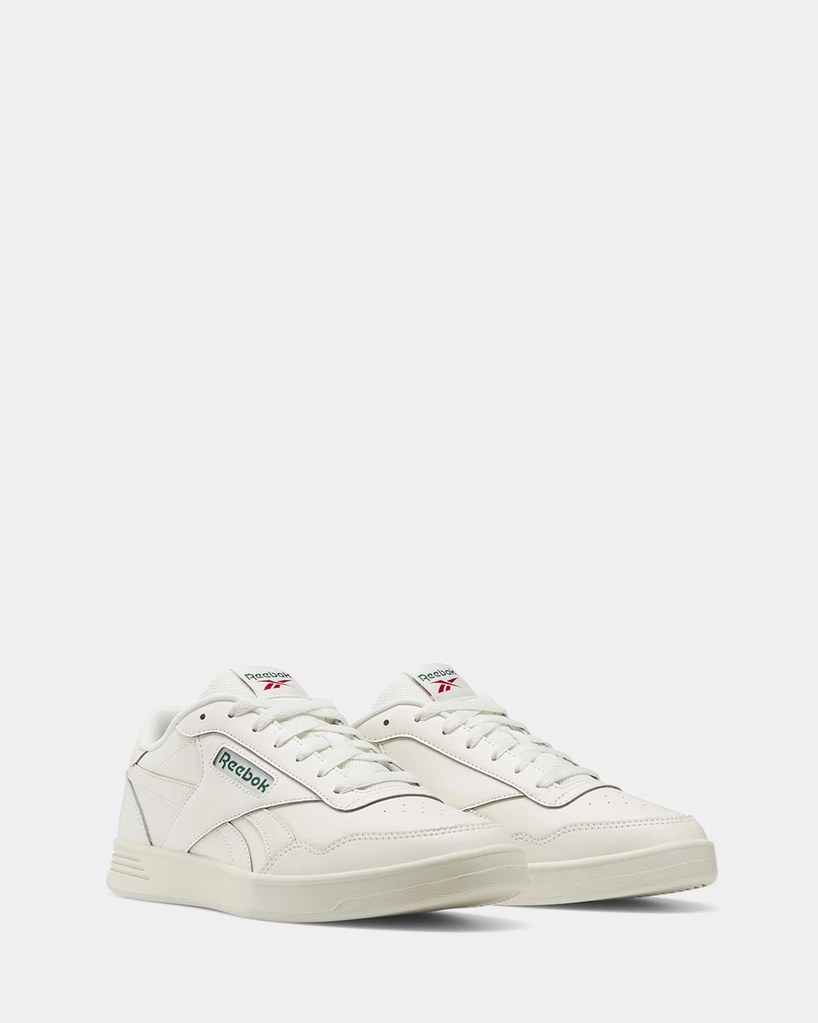 Streetwear Footwear Reebok Court Advance Chalk/Dark Green/Flash Red