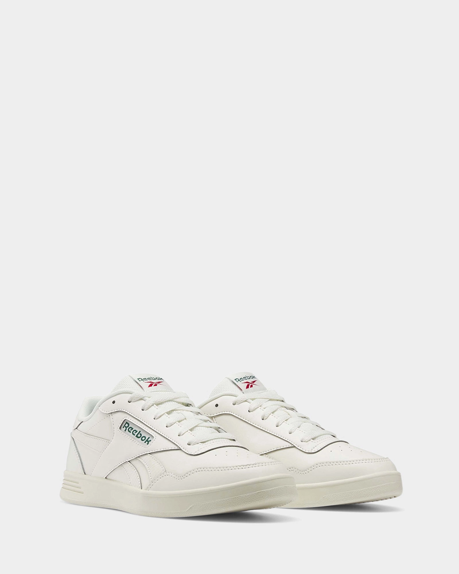 Non Slip Reebok Court Advance Chalk/Dark Green/Flash Red