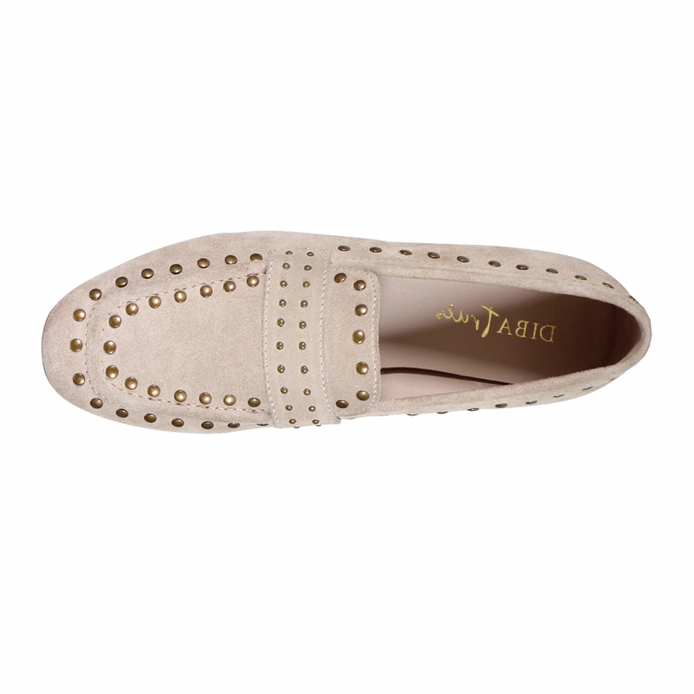 Can Yon Studded Slip On Loafers Comfort Sole