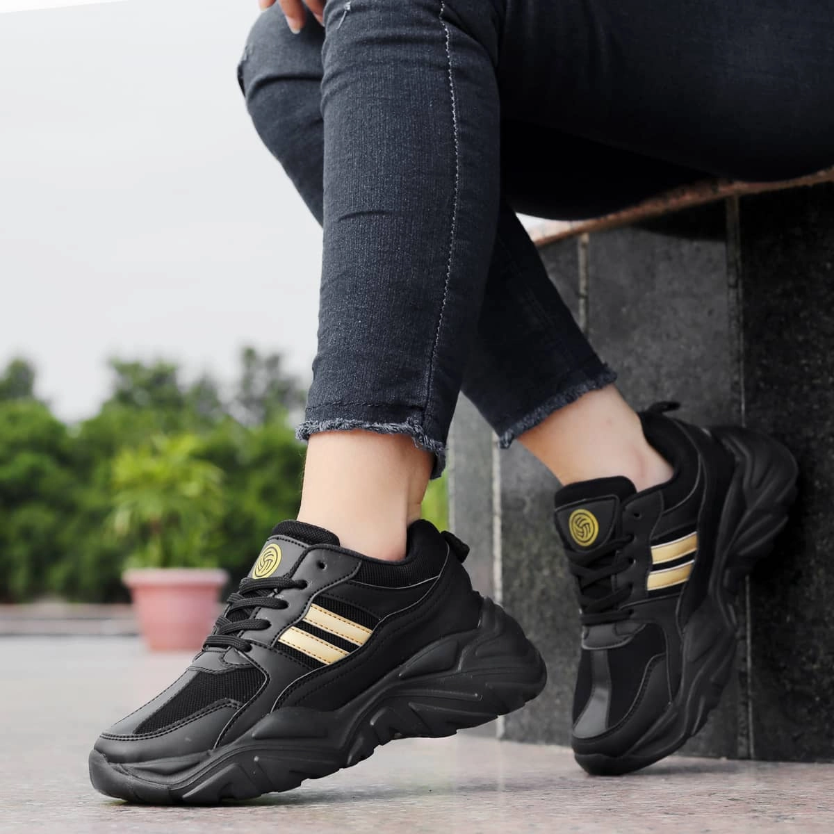 Bacca Bucci Daisy Women Chunky Platform Sneakers Weather Resistant