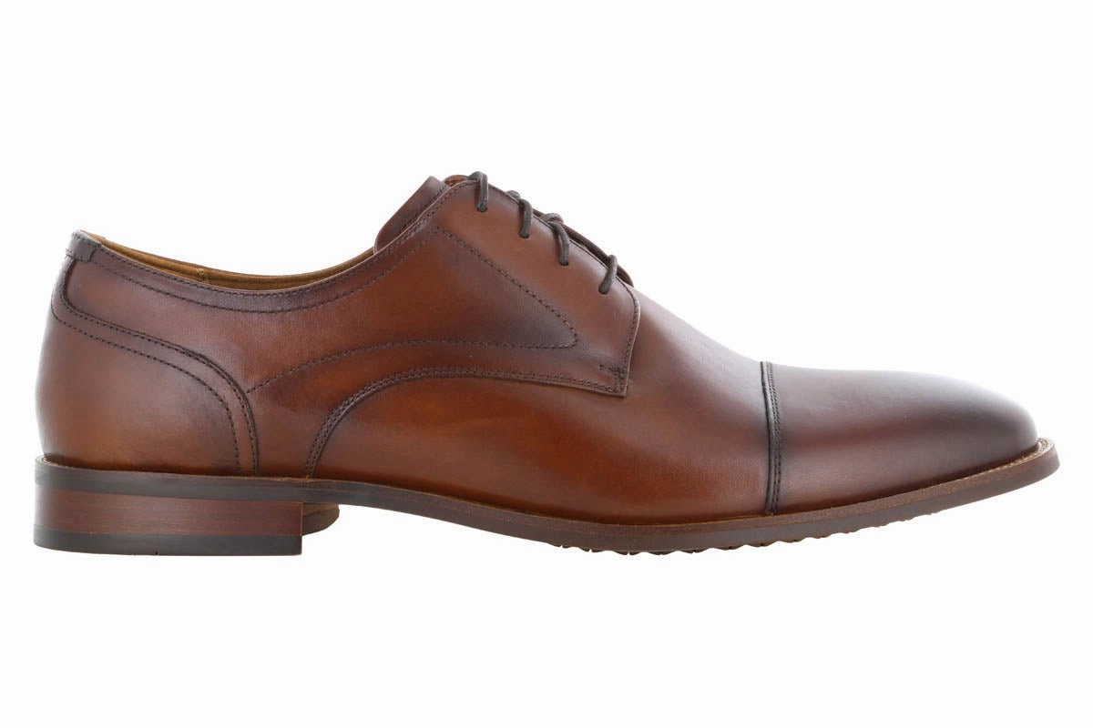 Urban Travel Ready Florsheim Rucci Cap Toe Oxford Cognac