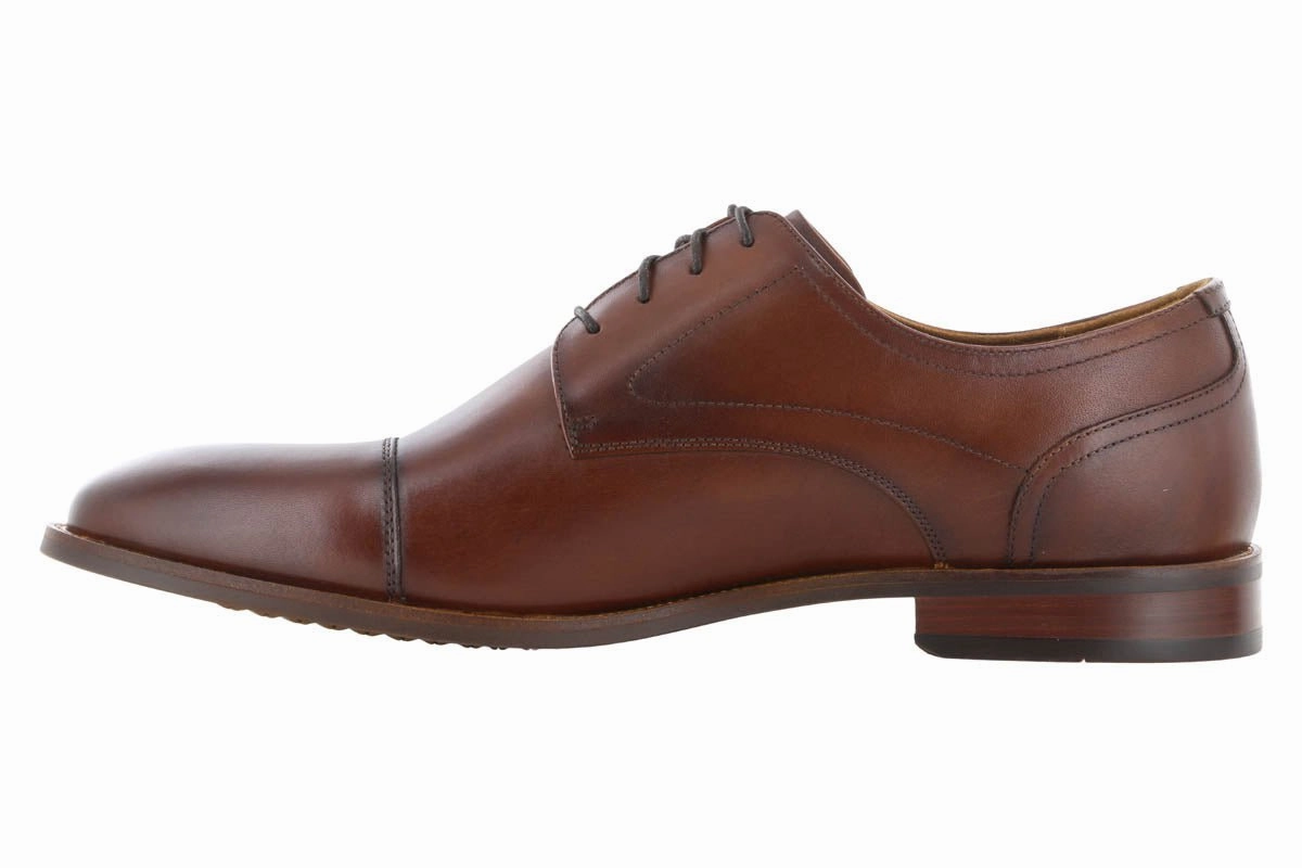 Flexible Florsheim Rucci Cap Toe Oxford Cognac