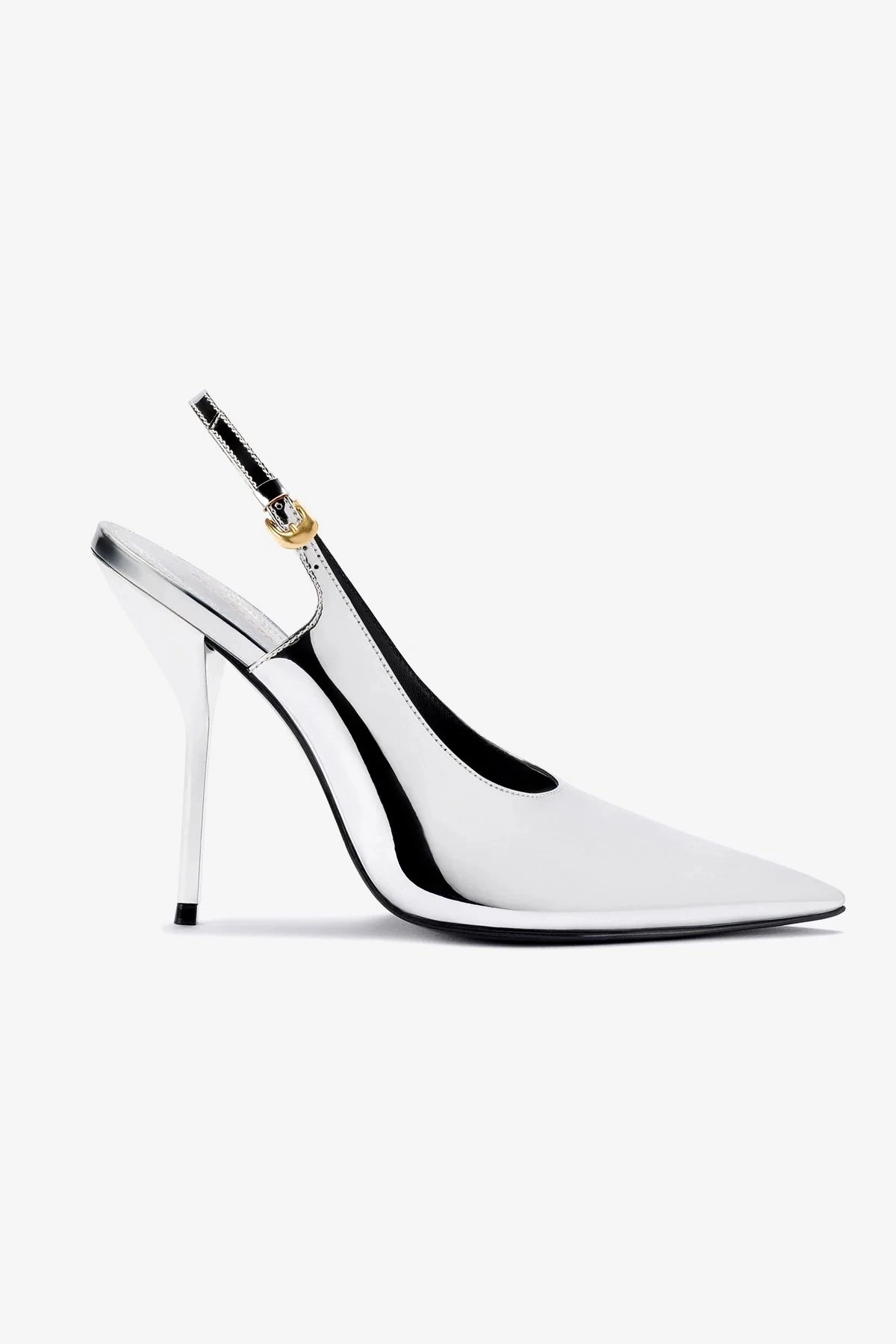 All Day Support Easy On/Off Larroud?? X Altuzarra Pump In Silver Specchio