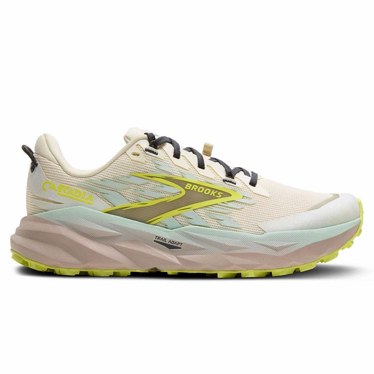 Brooks Cascadia 19 Womens | Coconut/Misty Blue/Ebony Unisex Shoes