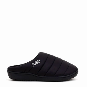 Subu Fline Slippers Black Non Slip Odor Resistant